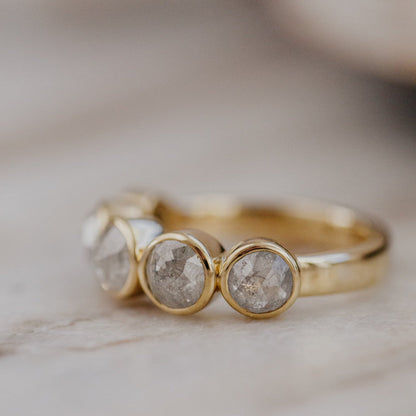 The Blaine Round Rustic Diamond Ring