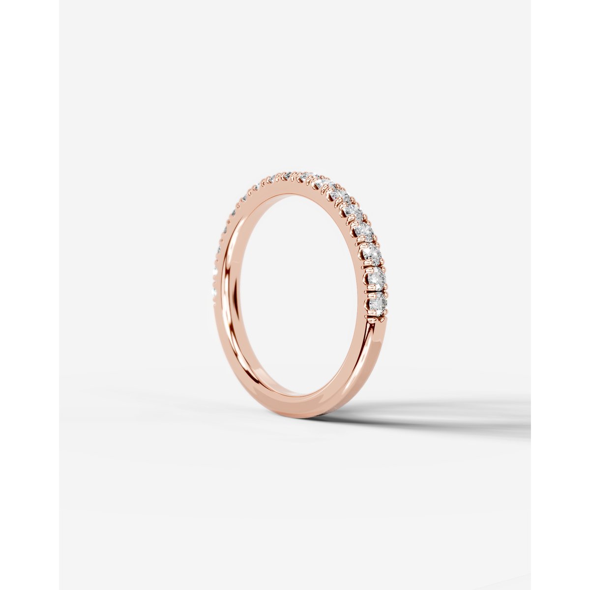 Blair Lab Grown Round Diamond Wedding Ring - Rose Gold