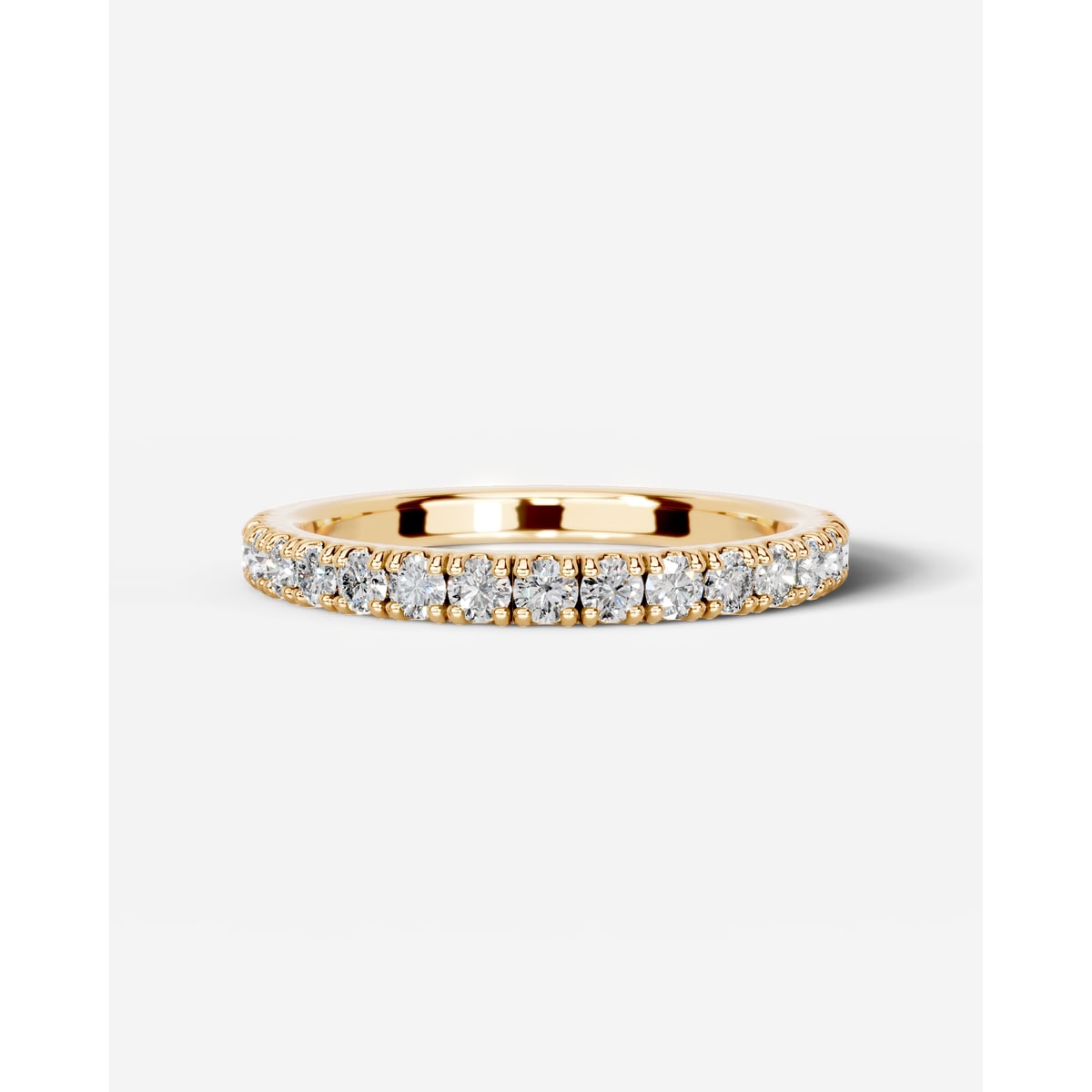 Blair Lab Grown Round Diamond Wedding Ring - Yellow Gold