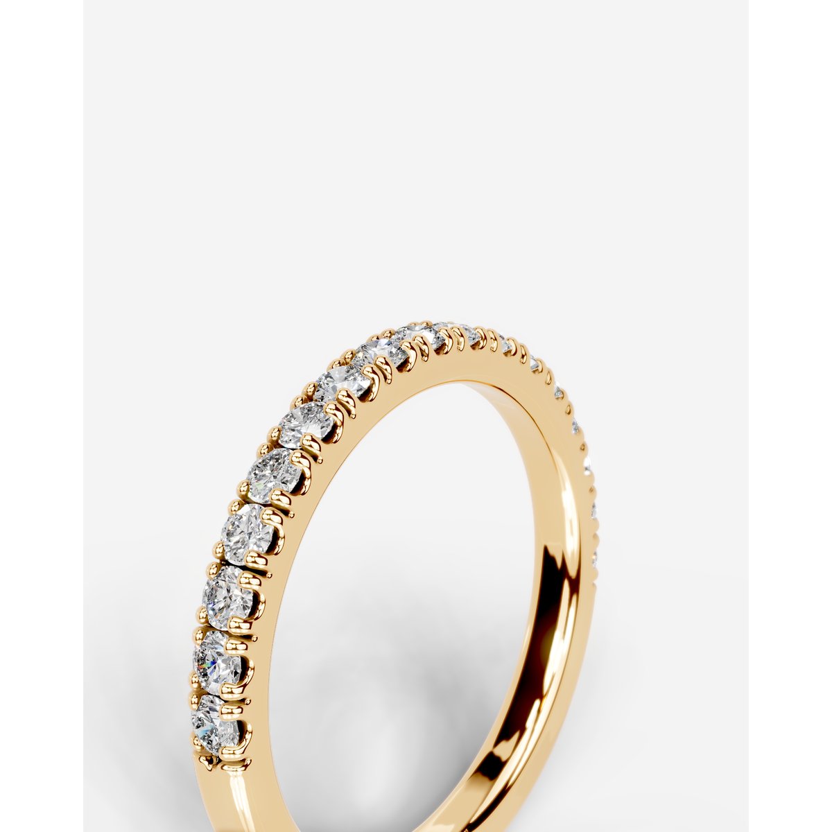 Blair Lab Grown Round Diamond Wedding Ring - Yellow Gold