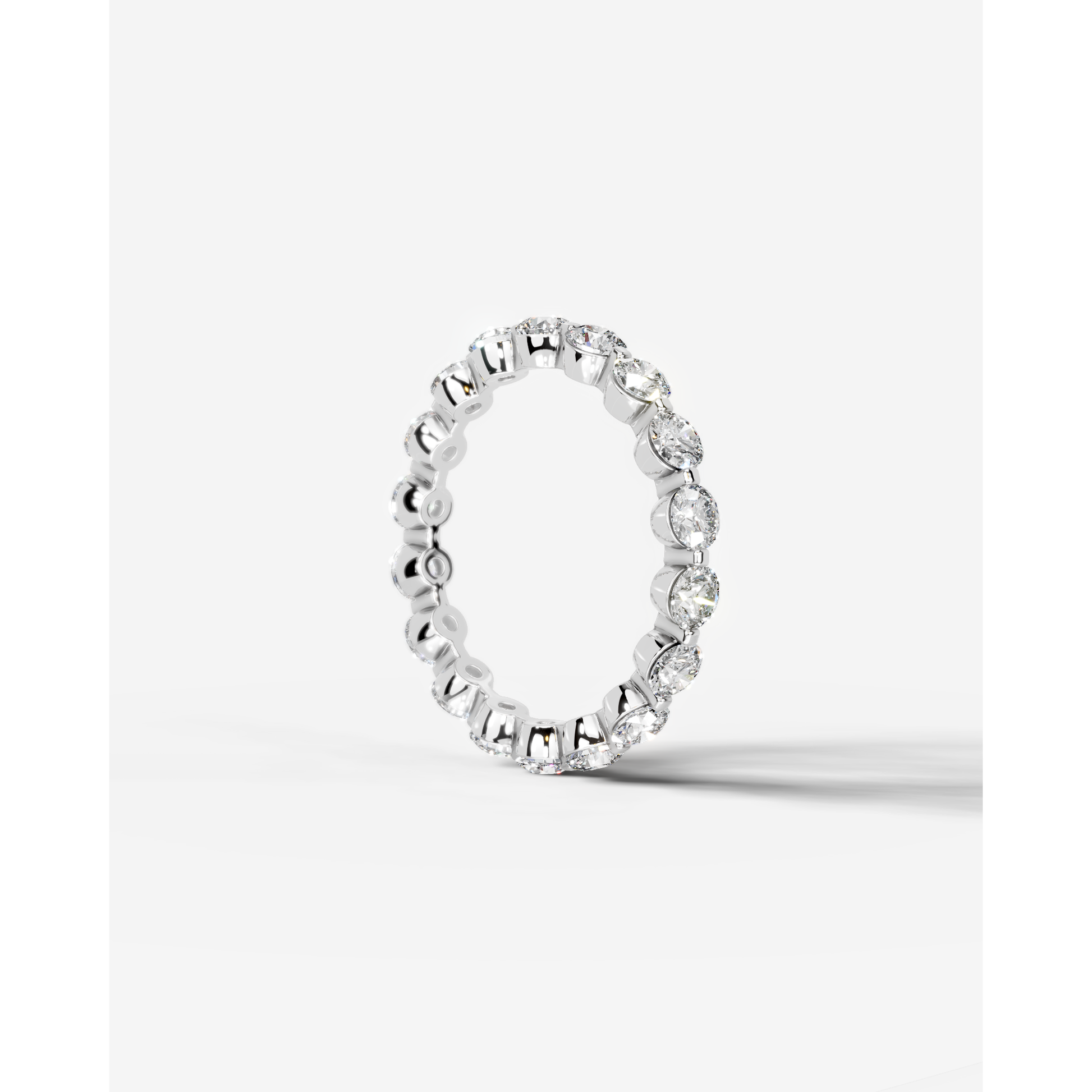 Blanca Lab Grown Round Diamond Wedding Ring - White Gold - 14K - 6ct