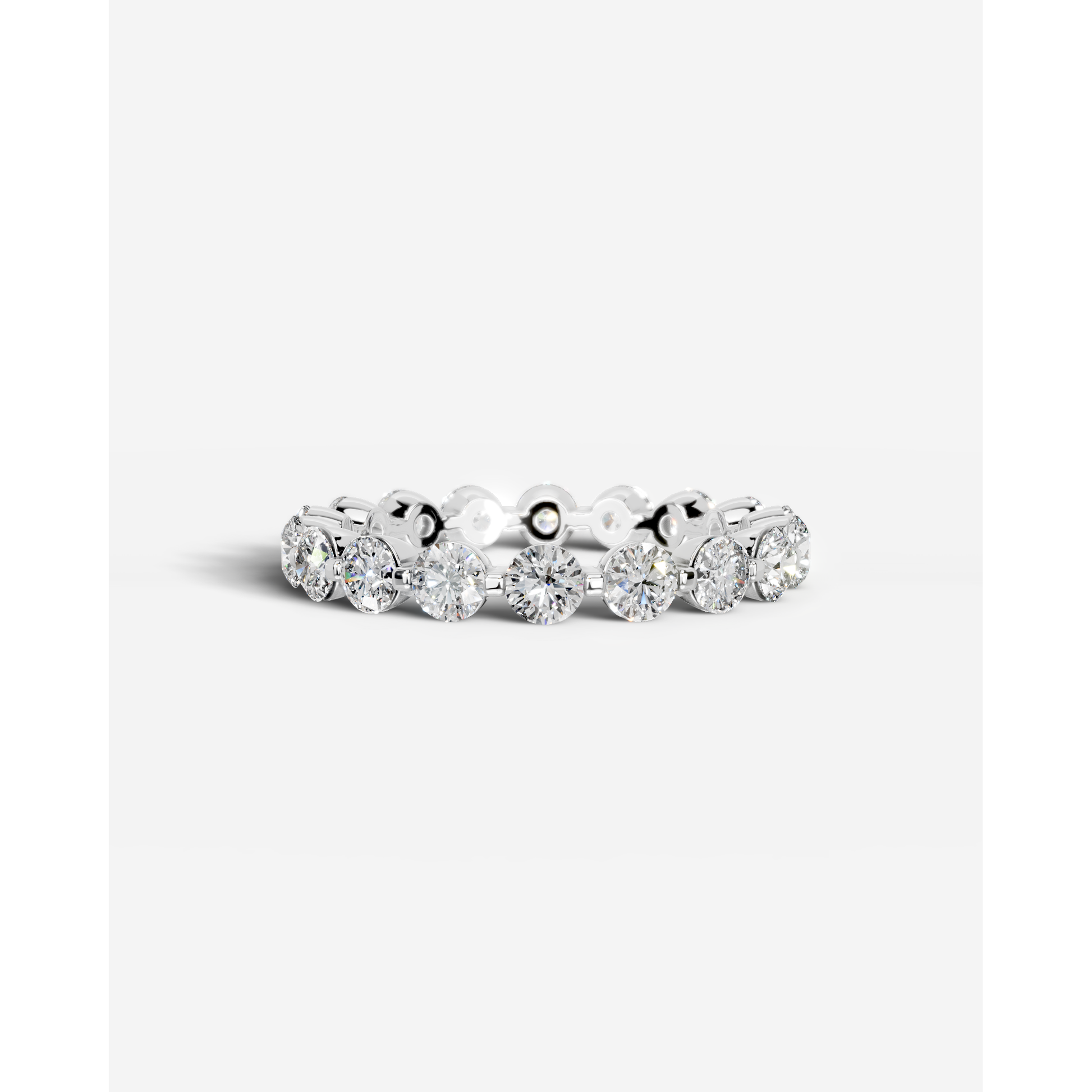 Blanca Lab Grown Round Diamond Wedding Ring - White Gold - 18K - 3ct