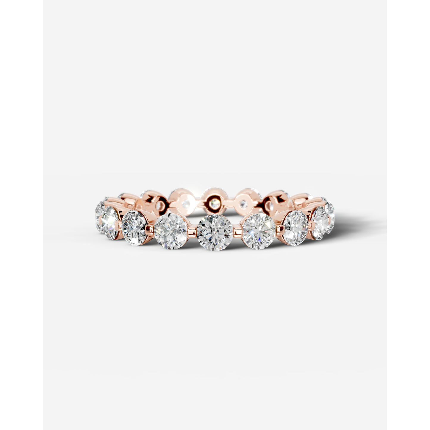 Blanca Lab Grown Round Diamond Wedding Ring - Rose Gold - 18K - 6ct