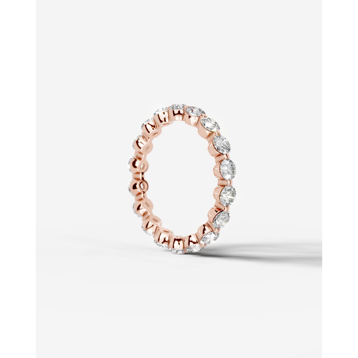 Blanca Lab Grown Round Diamond Wedding Ring - Rose Gold