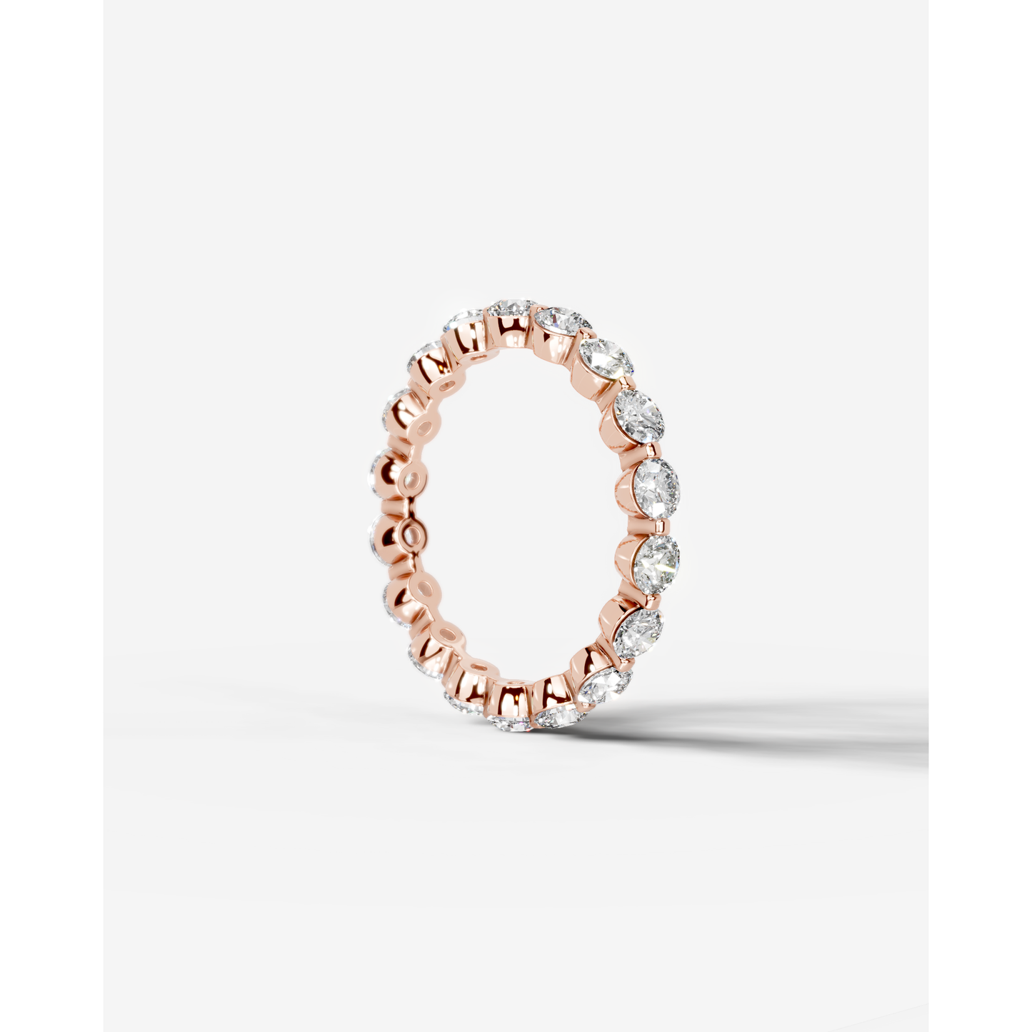 Blanca Lab Grown Round Diamond Wedding Ring - Rose Gold - 14K - 6ct