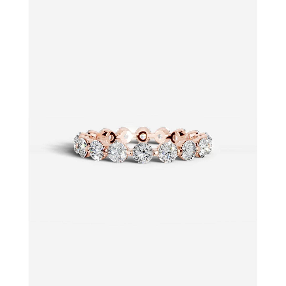 Blanca Lab Grown Round Diamond Wedding Ring - Rose Gold