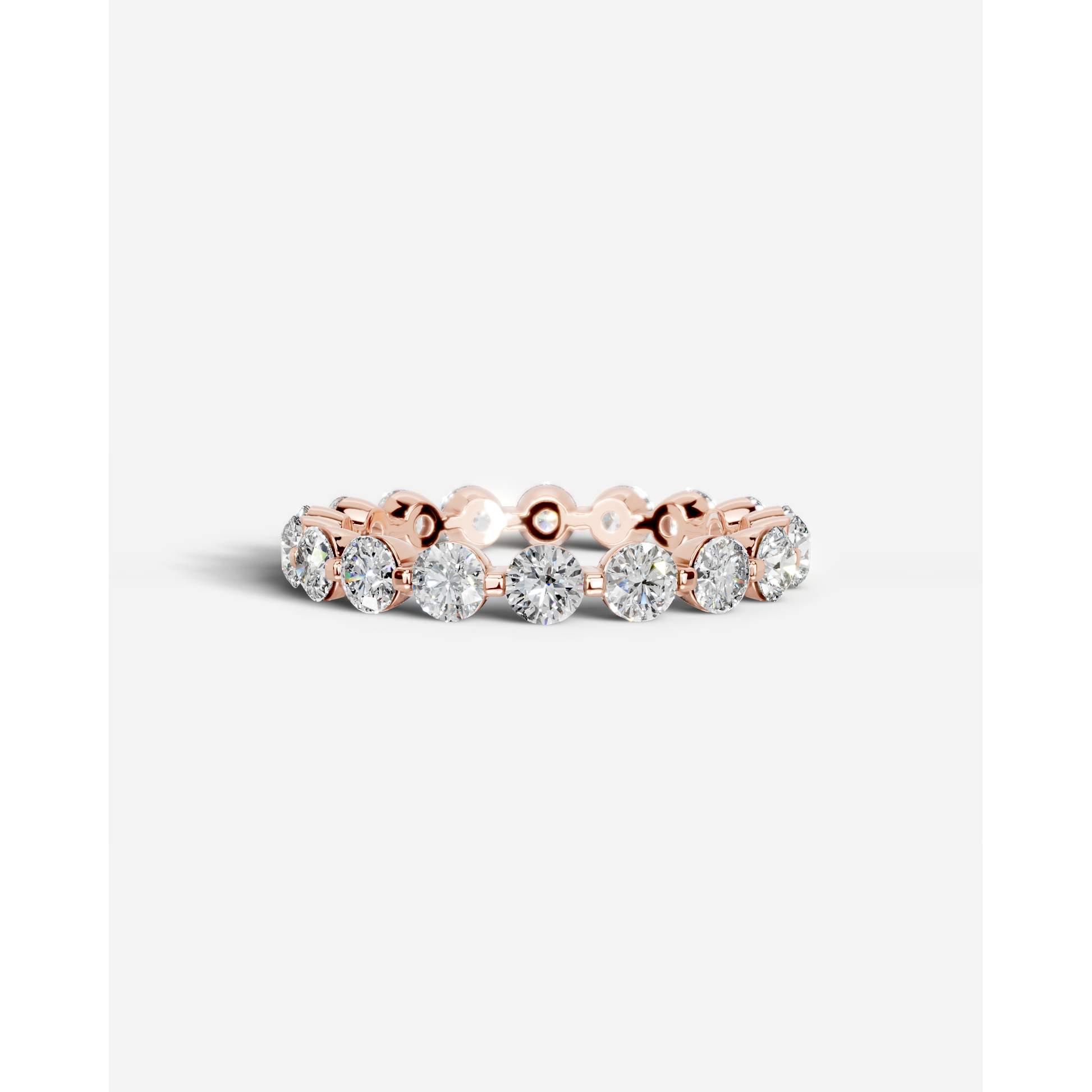 Blanca Lab Grown Round Diamond Wedding Ring - Rose Gold - 18K - 3ct