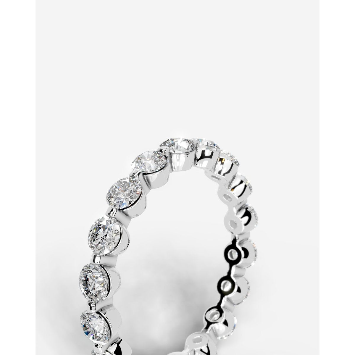 Blanca Lab Grown Round Diamond Wedding Ring - White Gold