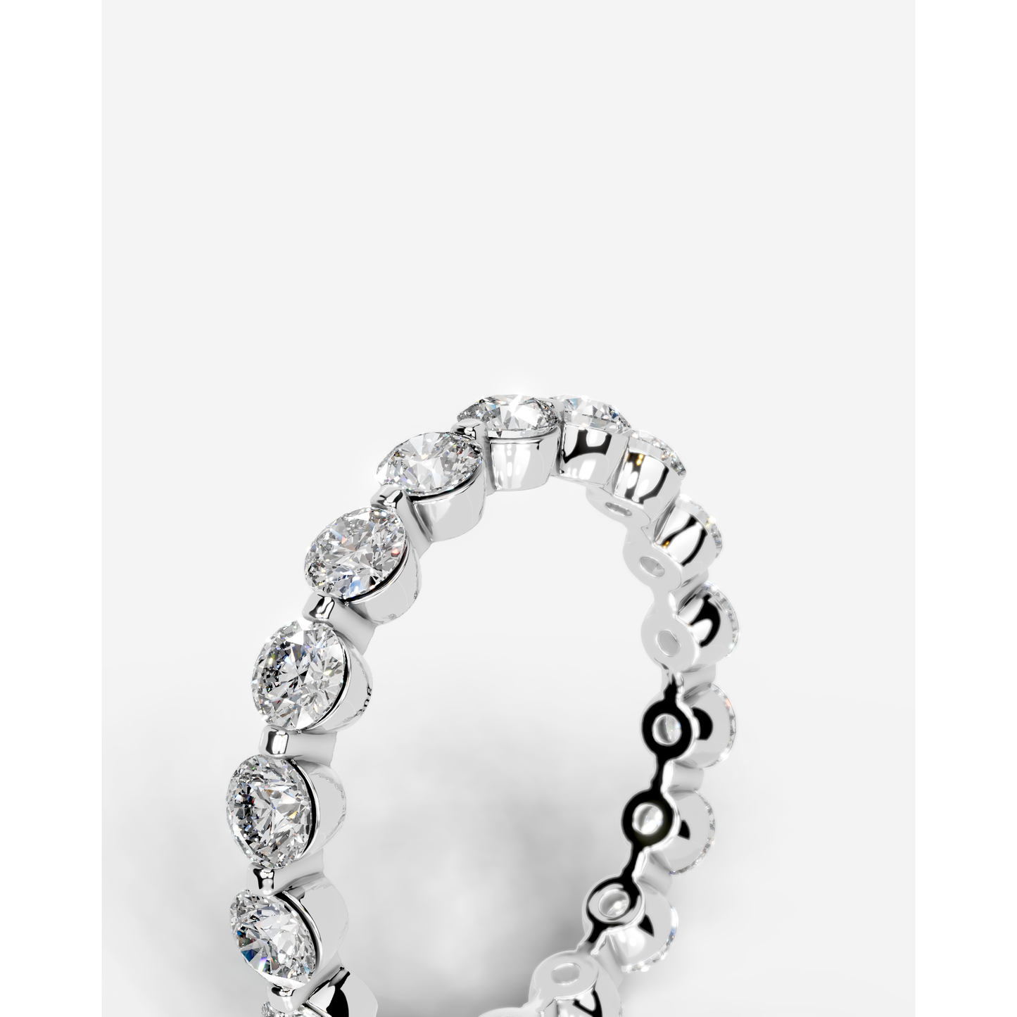 Blanca Lab Grown Round Diamond Wedding Ring - White Gold - 18K - 2ct