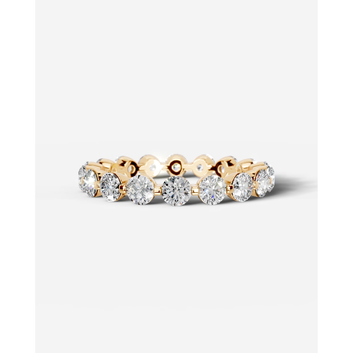 Blanca Lab Grown Round Diamond Wedding Ring - Yellow Gold