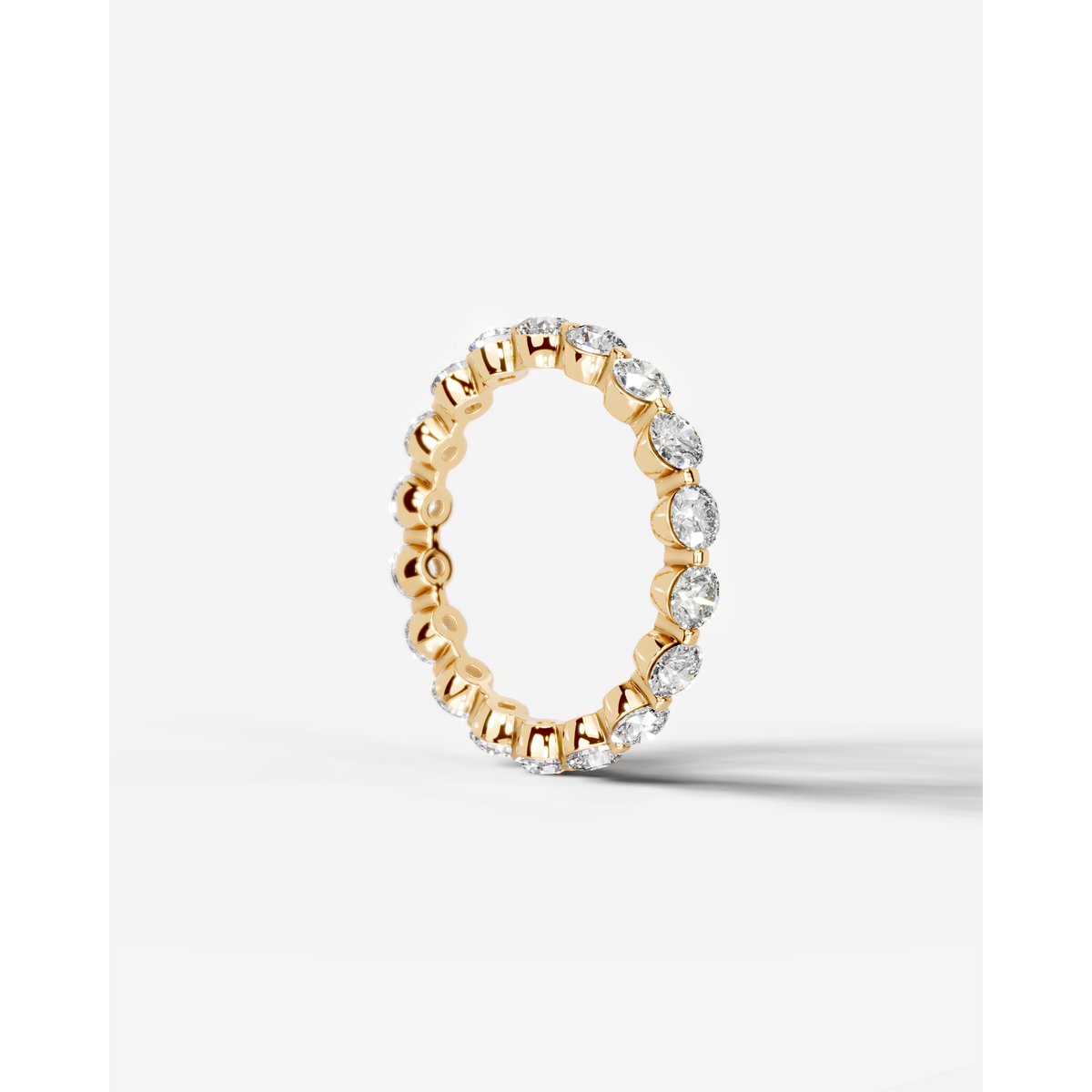Blanca Lab Grown Round Diamond Wedding Ring - Yellow Gold