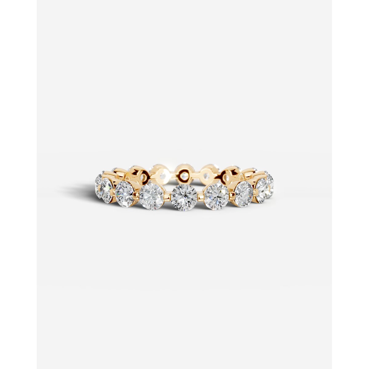 Blanca Lab Grown Round Diamond Wedding Ring - Yellow Gold