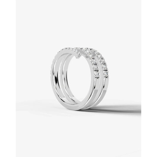 Carrie Lab Grown Round Diamond Wedding Ring - Platinum