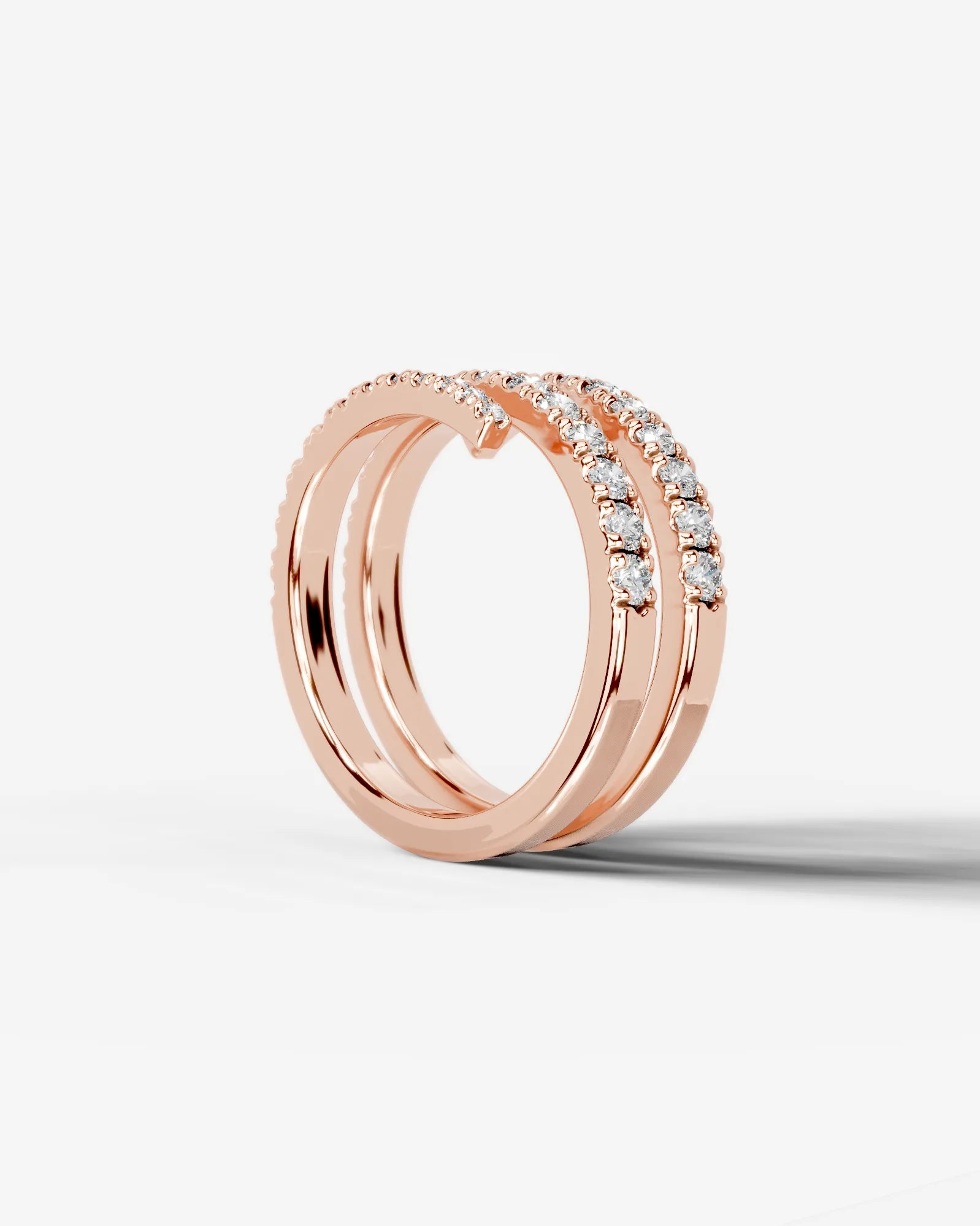 Carrie Lab Grown Round Diamond Wedding Ring - Rose Gold - 18K - 5ct