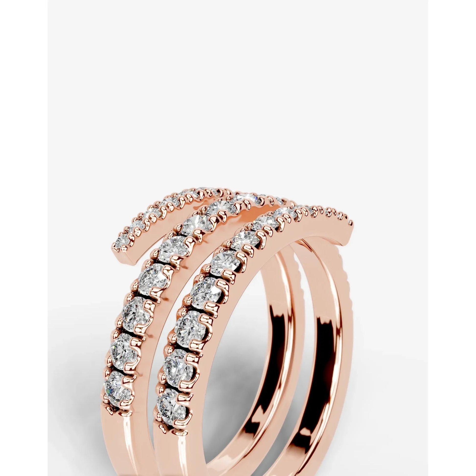 Carrie Lab Grown Round Diamond Wedding Ring - Rose Gold - 18K - 6ct