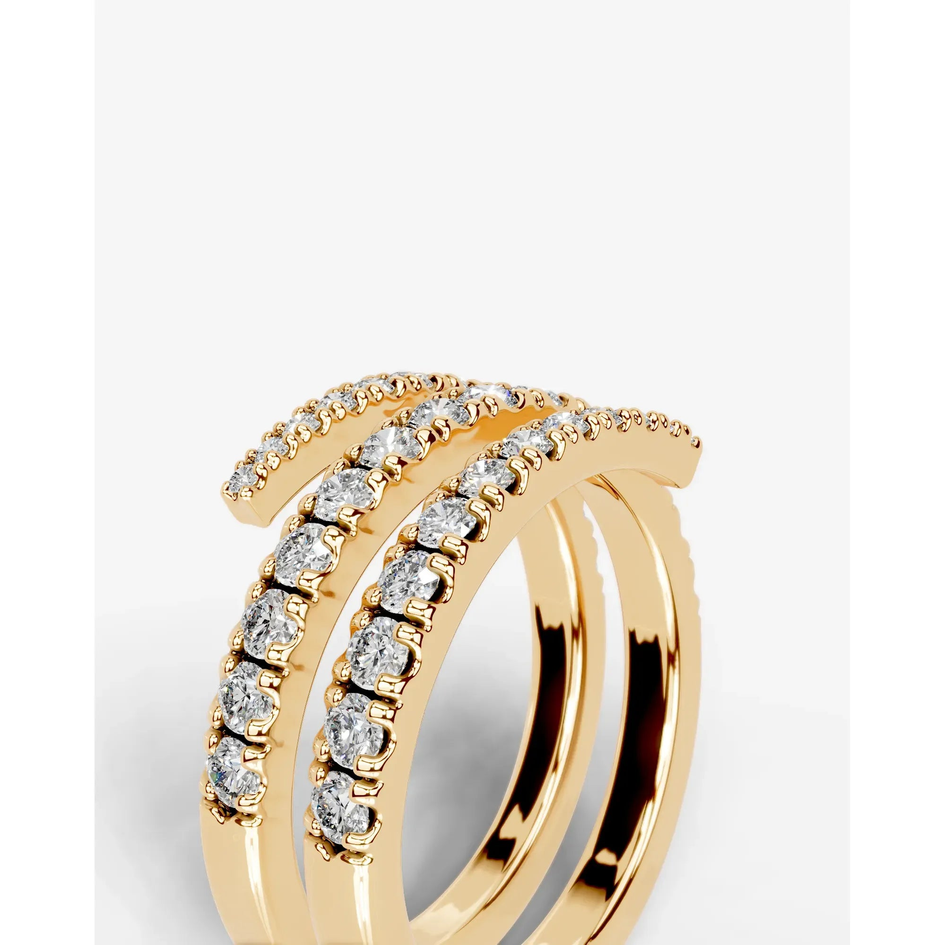 Carrie Lab Grown Round Diamond Wedding Ring - Yellow Gold - 18K - 6ct
