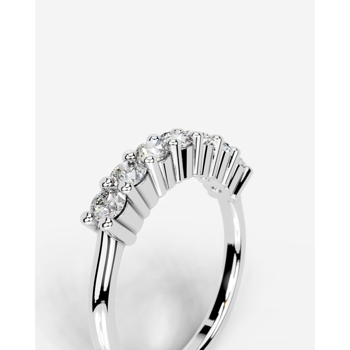 Catherine Lab Grown Round Diamond Wedding Ring - Platinum