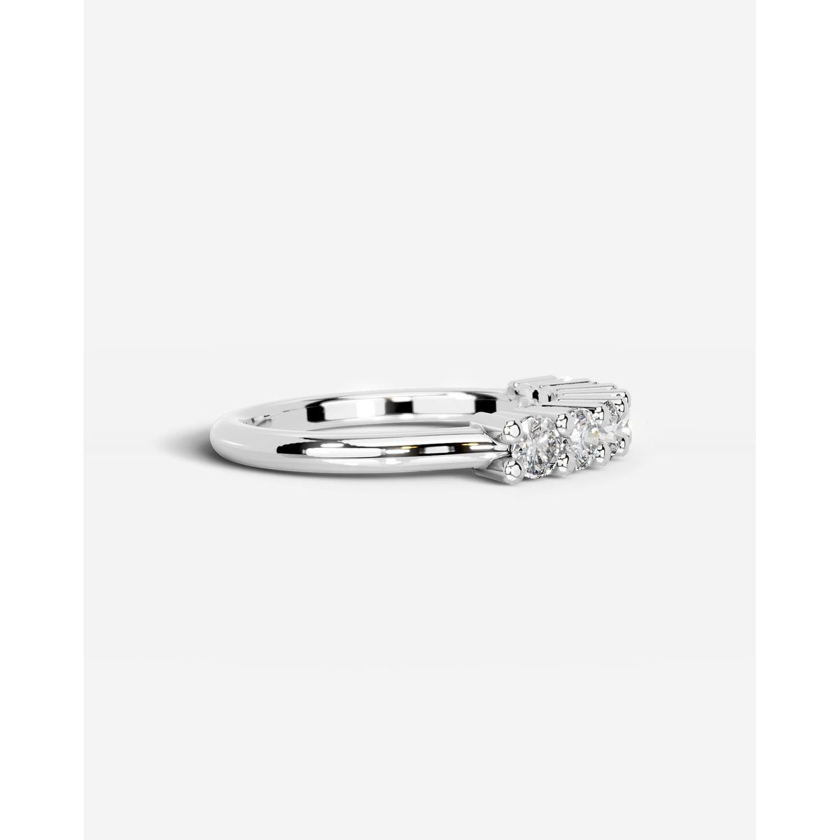 Catherine Lab Grown Round Diamond Wedding Ring - Platinum