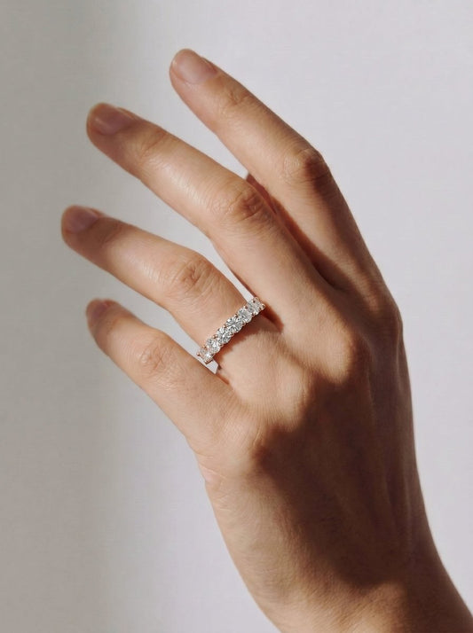 Catherine Lab Grown Round Diamond Wedding Ring - Rose Gold