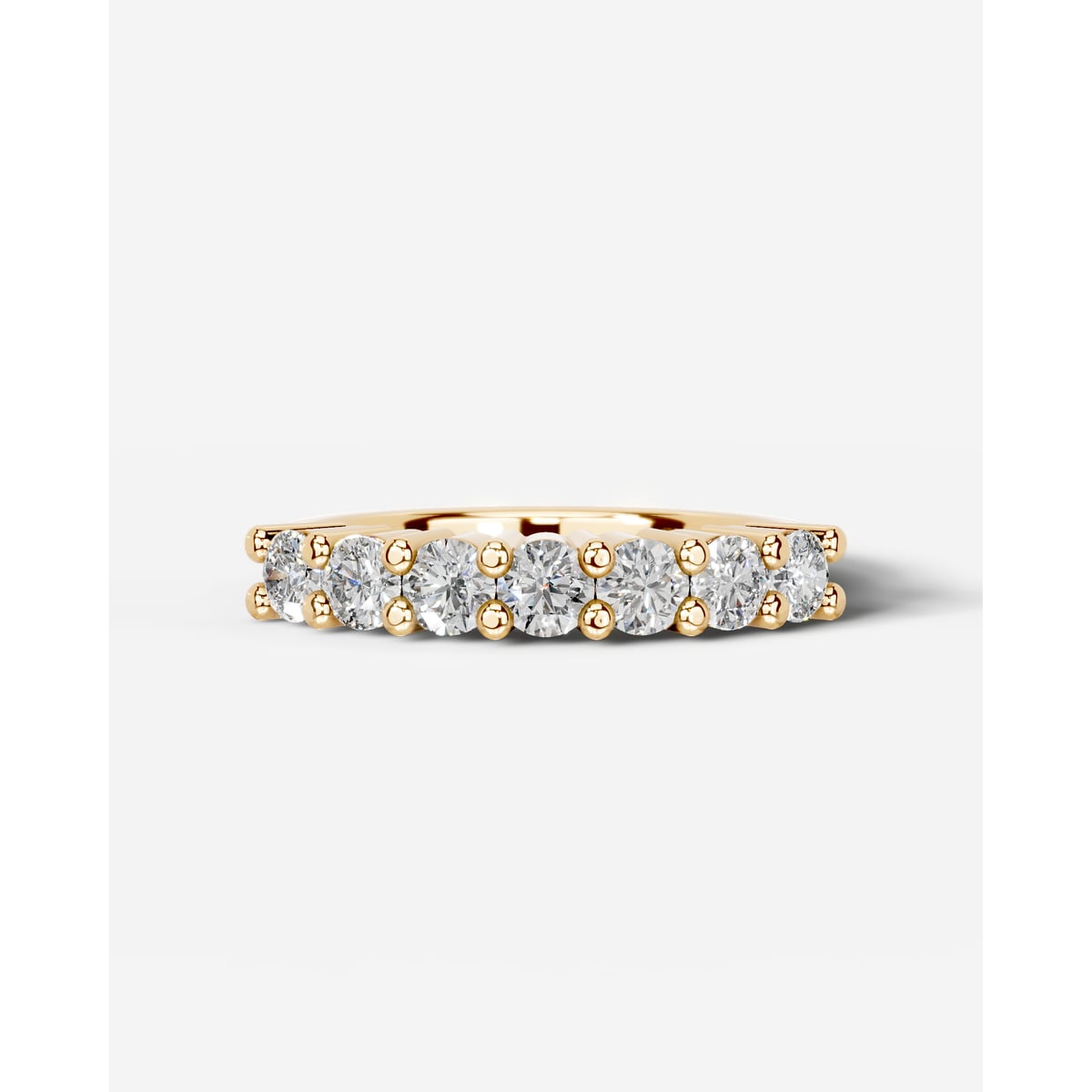 Catherine Lab Grown Round Diamond Wedding Ring - Yellow Gold