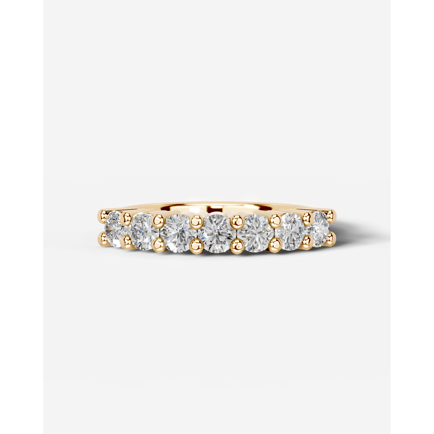 Catherine Lab Grown Round Diamond Wedding Ring - Yellow Gold - 18K - 6ct