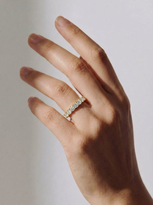 Catherine Lab Grown Round Diamond Wedding Ring - Yellow Gold