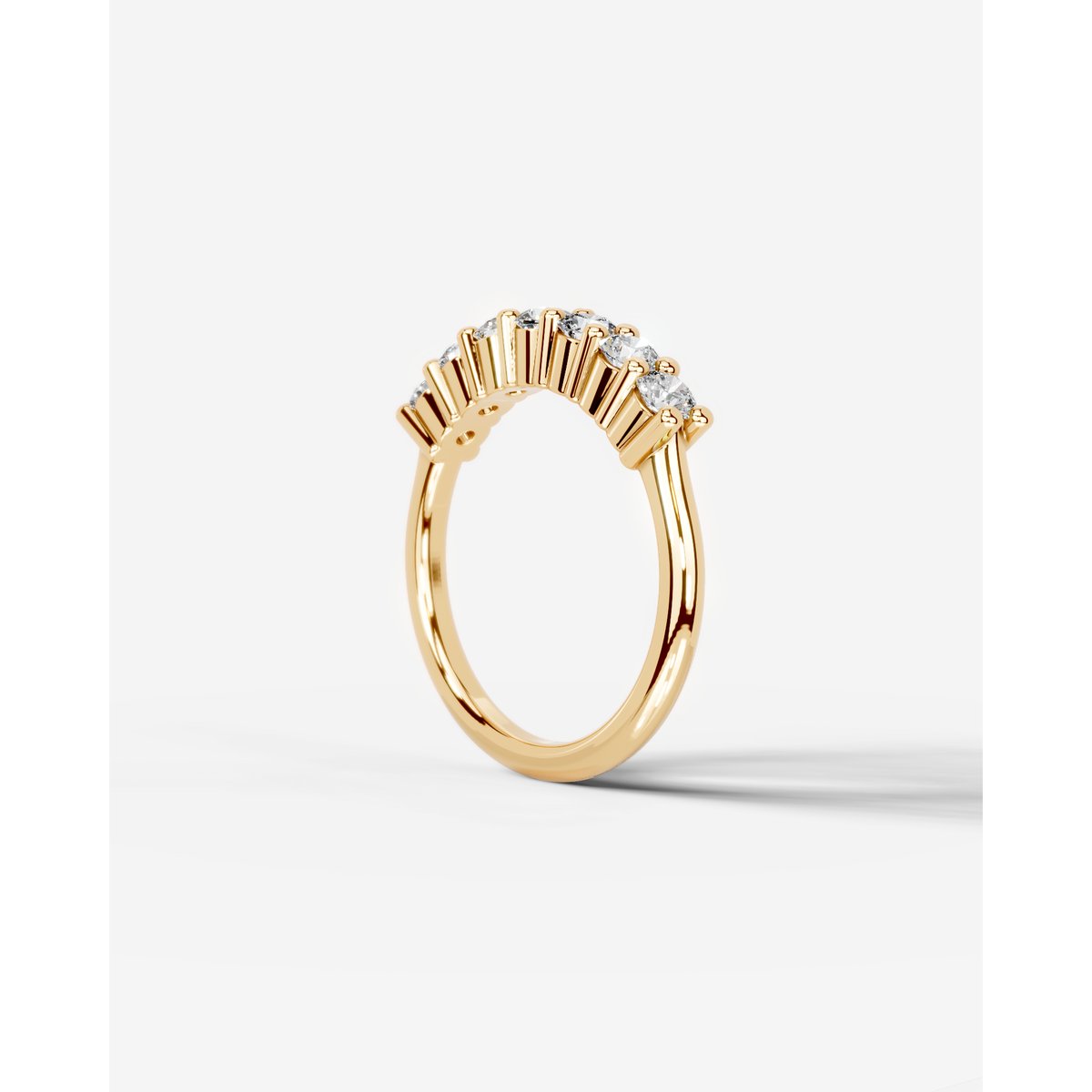 Catherine Lab Grown Round Diamond Wedding Ring - Yellow Gold