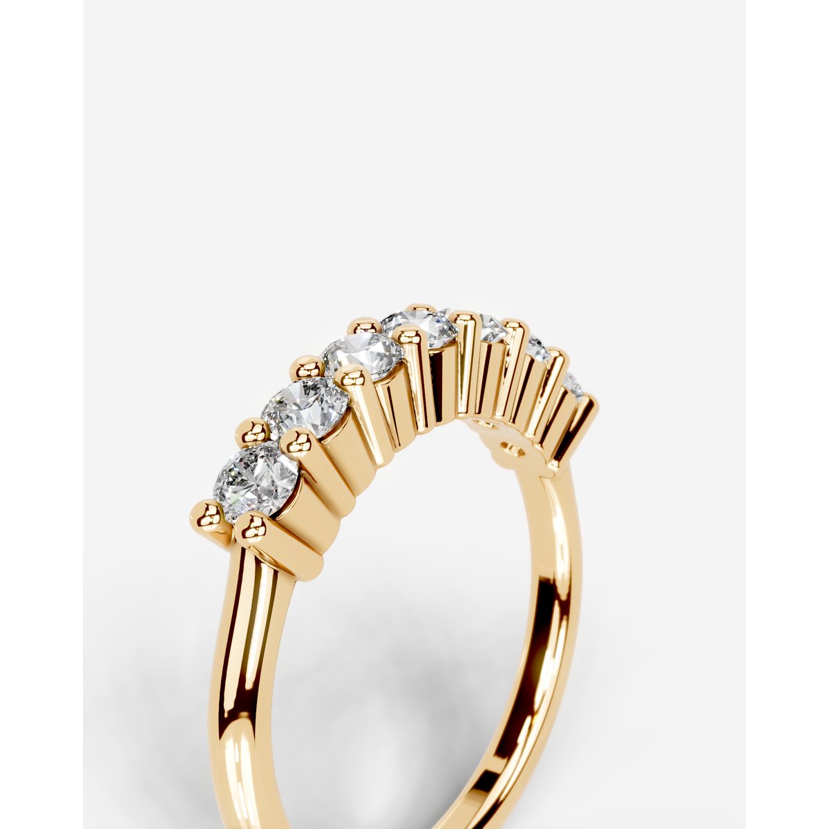 Catherine Lab Grown Round Diamond Wedding Ring - Yellow Gold