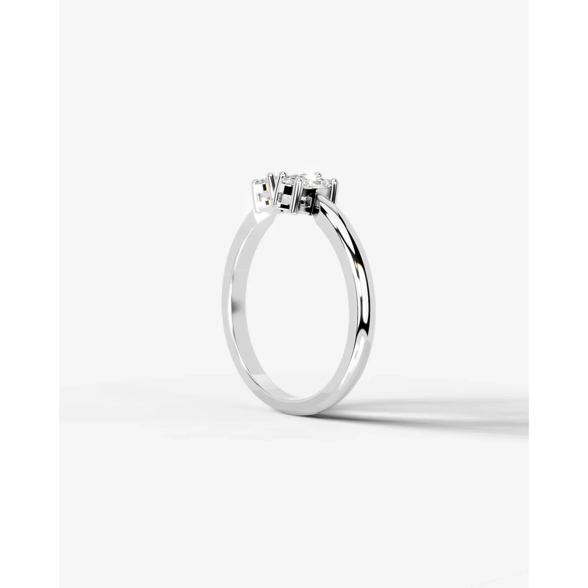 Celine Lab Grown Marquise Diamond Wedding Ring - White Gold - 18K - 6ct
