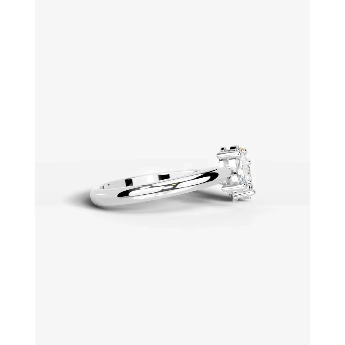 Celine Lab Grown Marquise Diamond Wedding Ring - Platinum