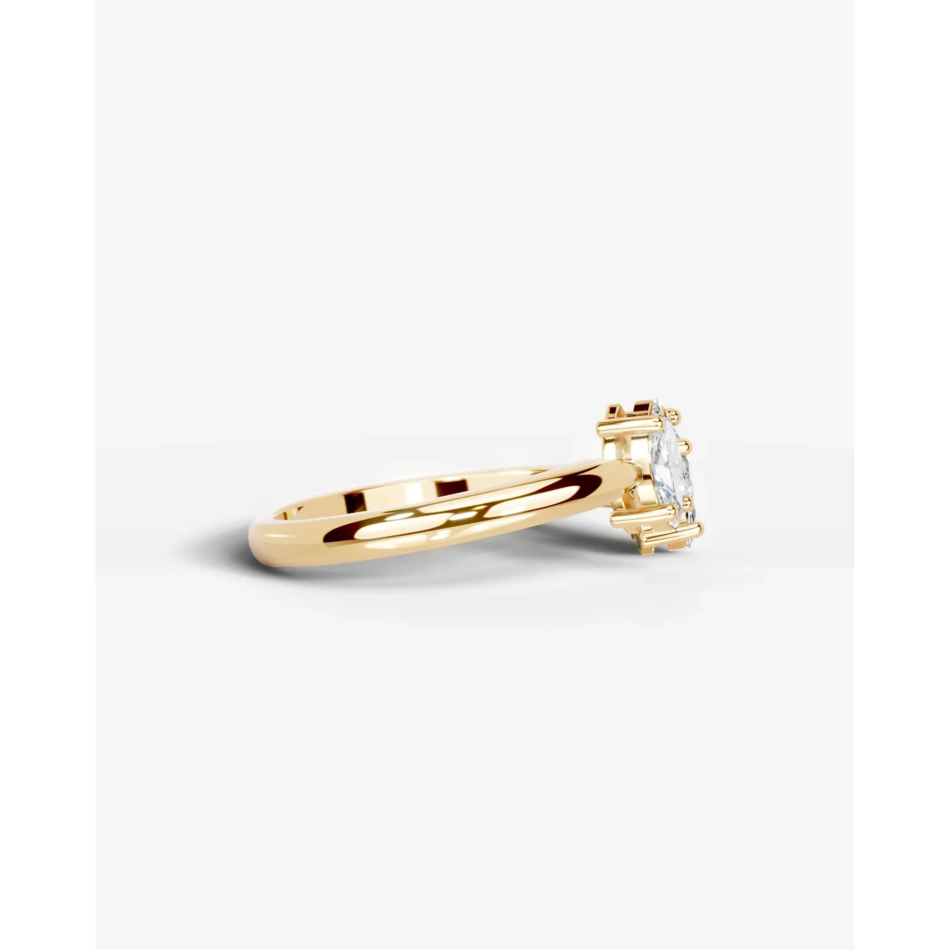 Celine Lab Grown Marquise Diamond Wedding Ring - Yellow Gold - 18K - 2ct