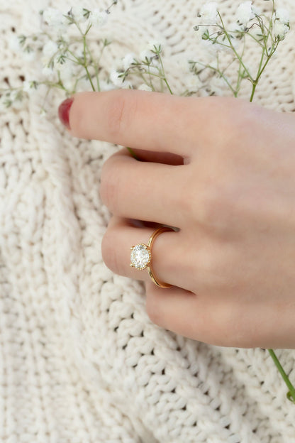 The Charlotte Round Natural Diamond Solitaire