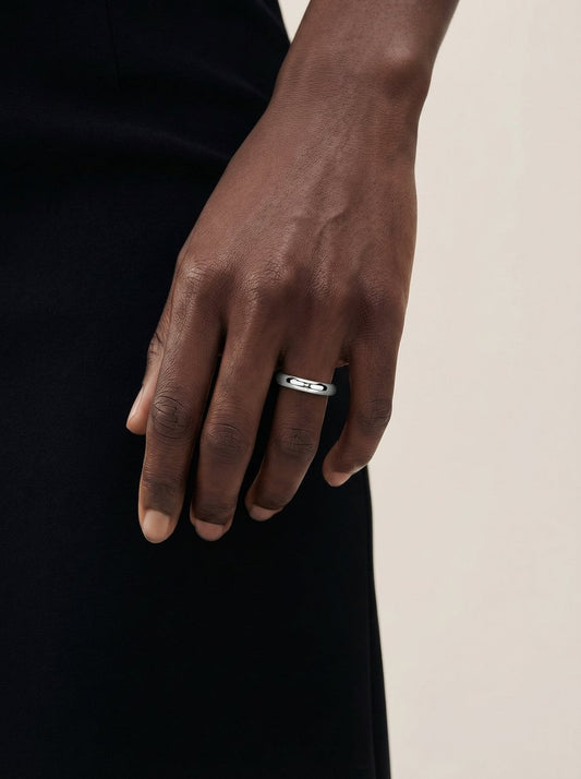 Chris Wedding Band Lab Grown Diamond Wedding Ring - White Gold