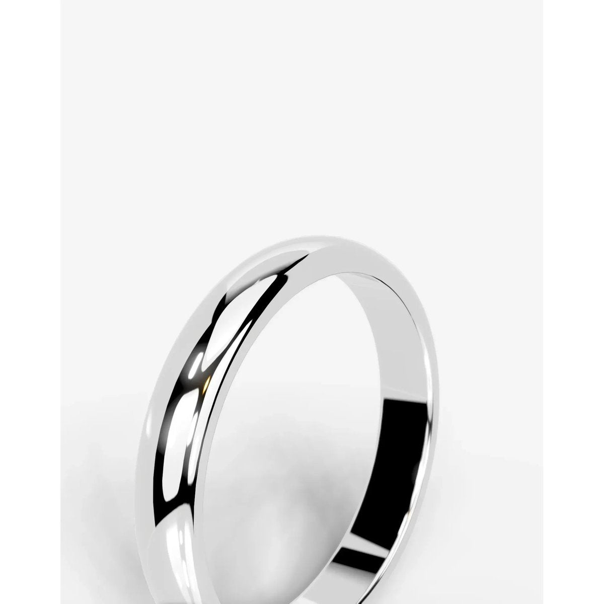 Chris Wedding Band Lab Grown Diamond Wedding Ring - White Gold