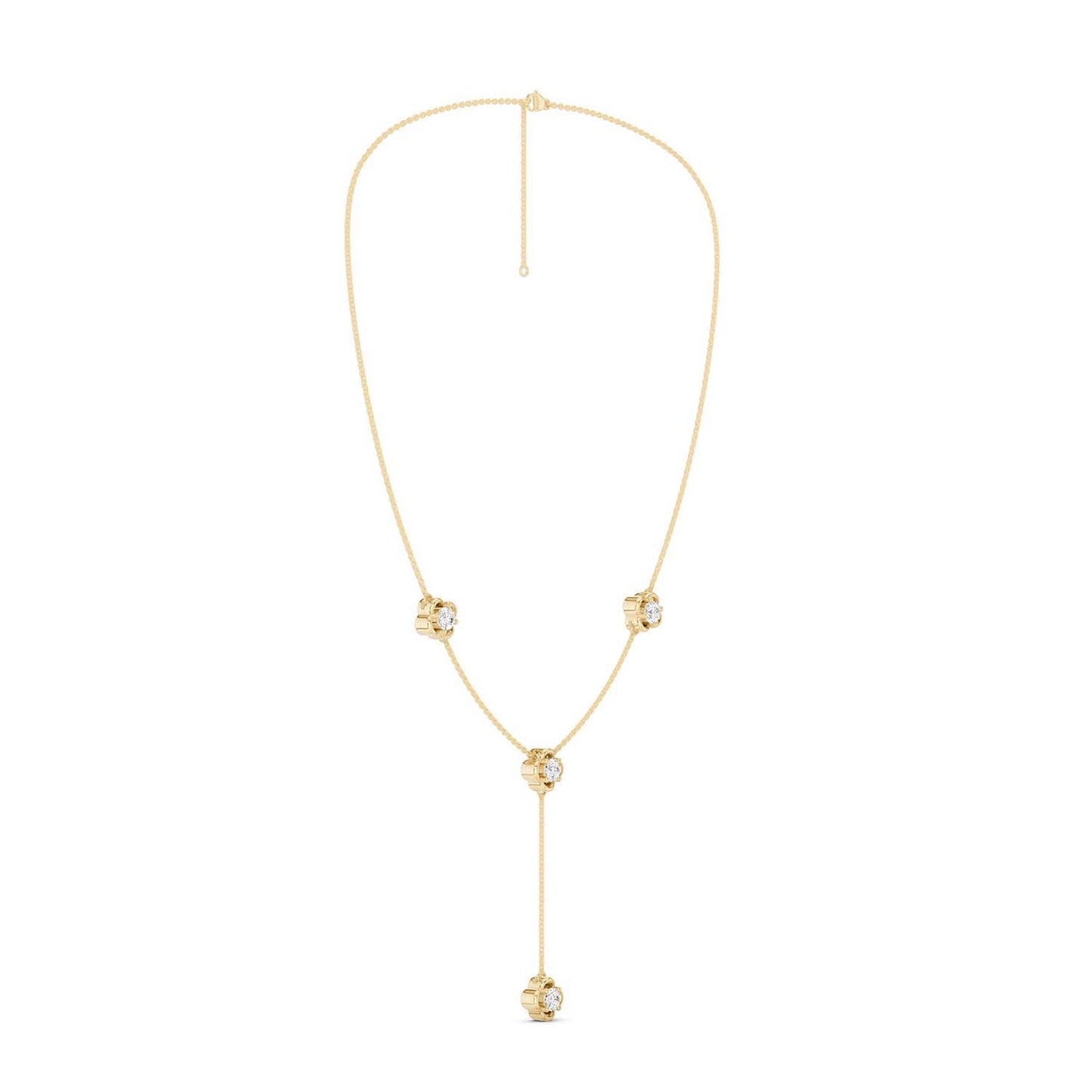 Viola Stationed Y Necklace