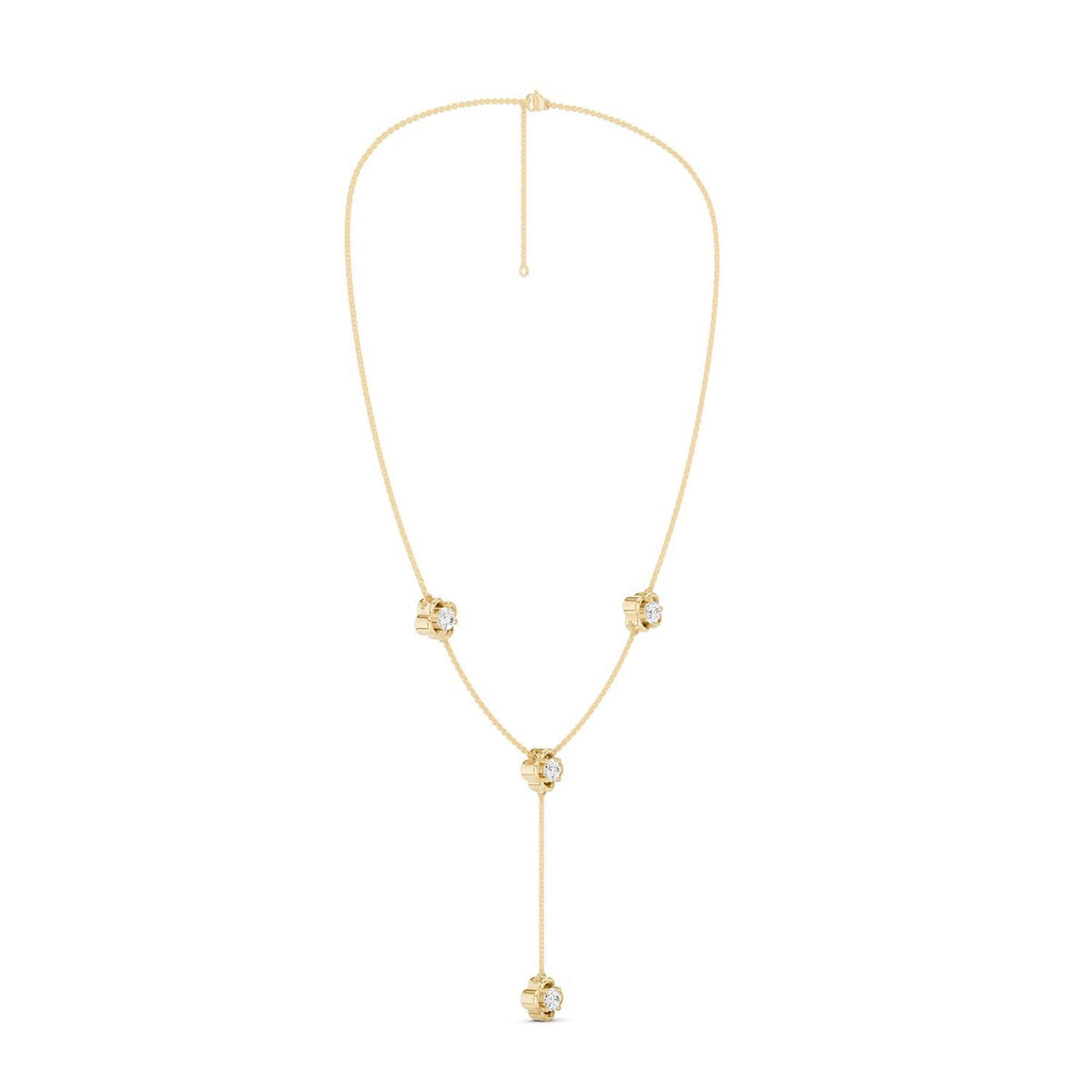 Viola Stationed Y Necklace