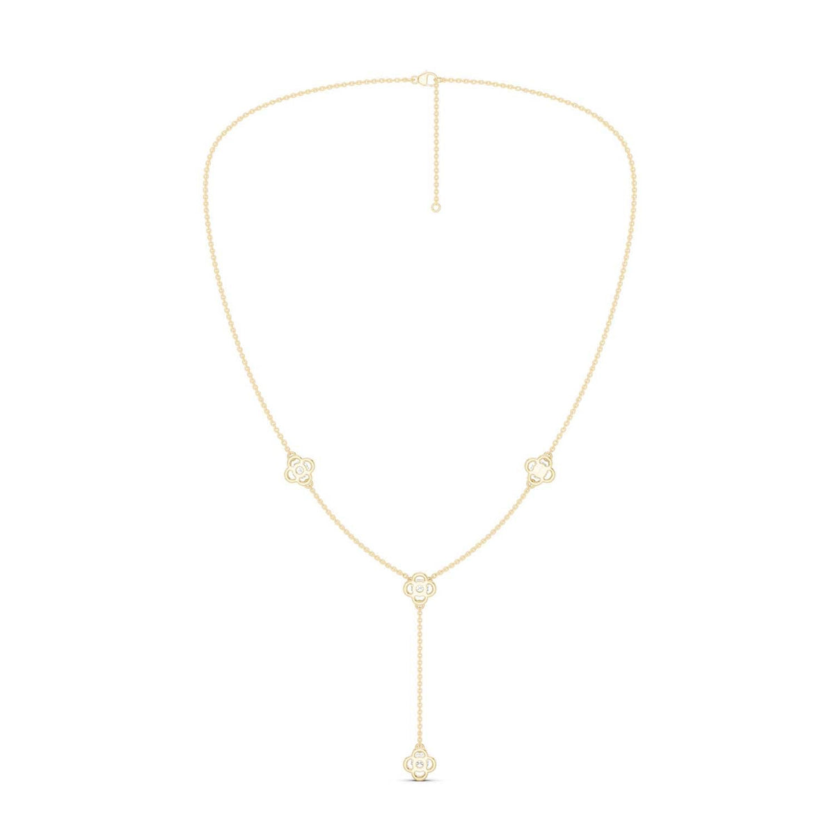 Viola Stationed Y Necklace