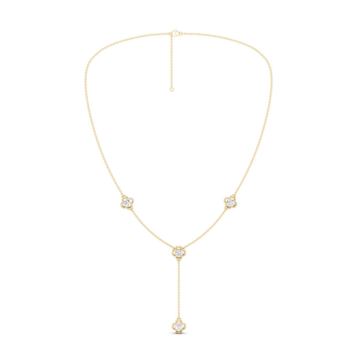Viola Stationed Y Necklace