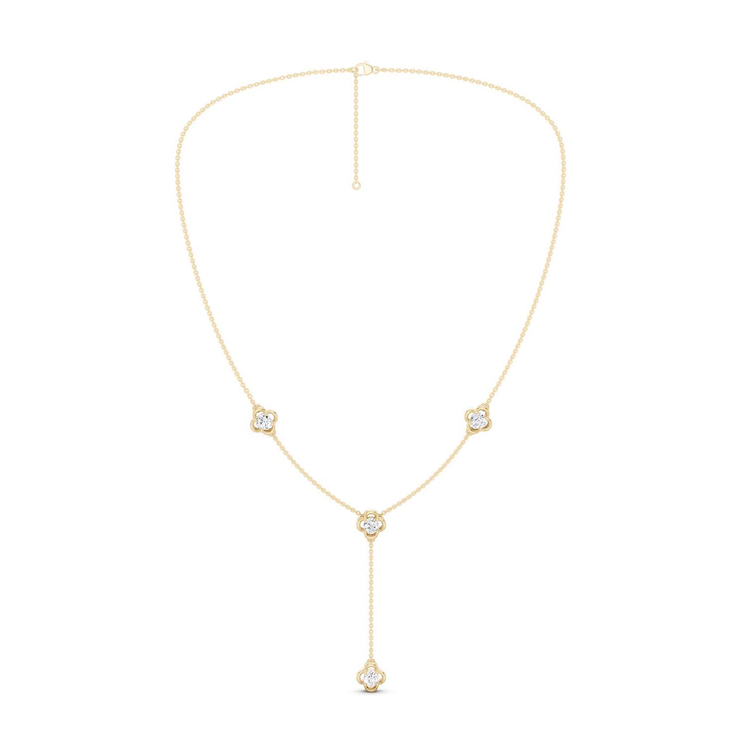 Viola Stationed Y Necklace