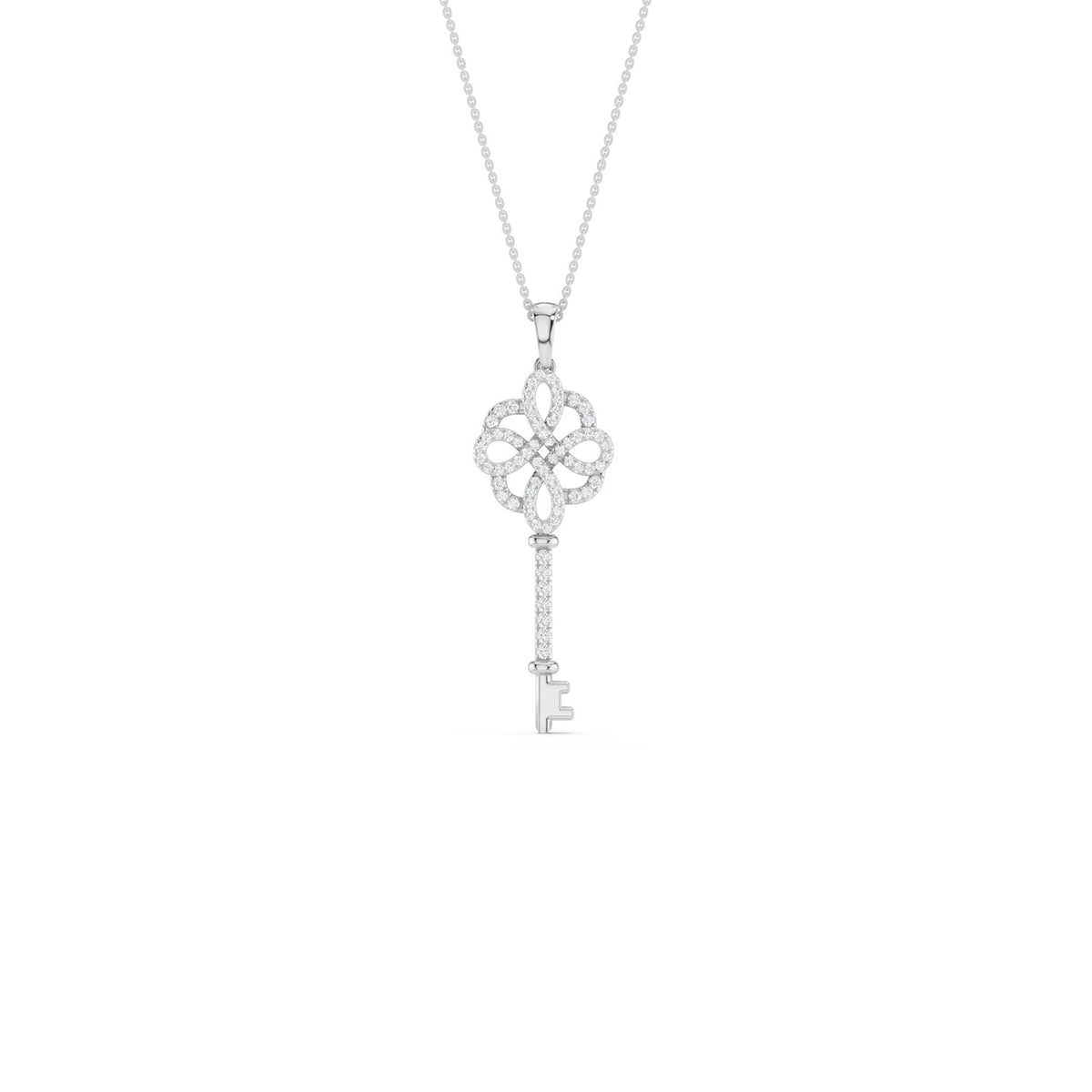 Floral Key Necklace