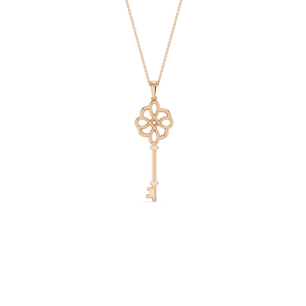 Floral Key Necklace