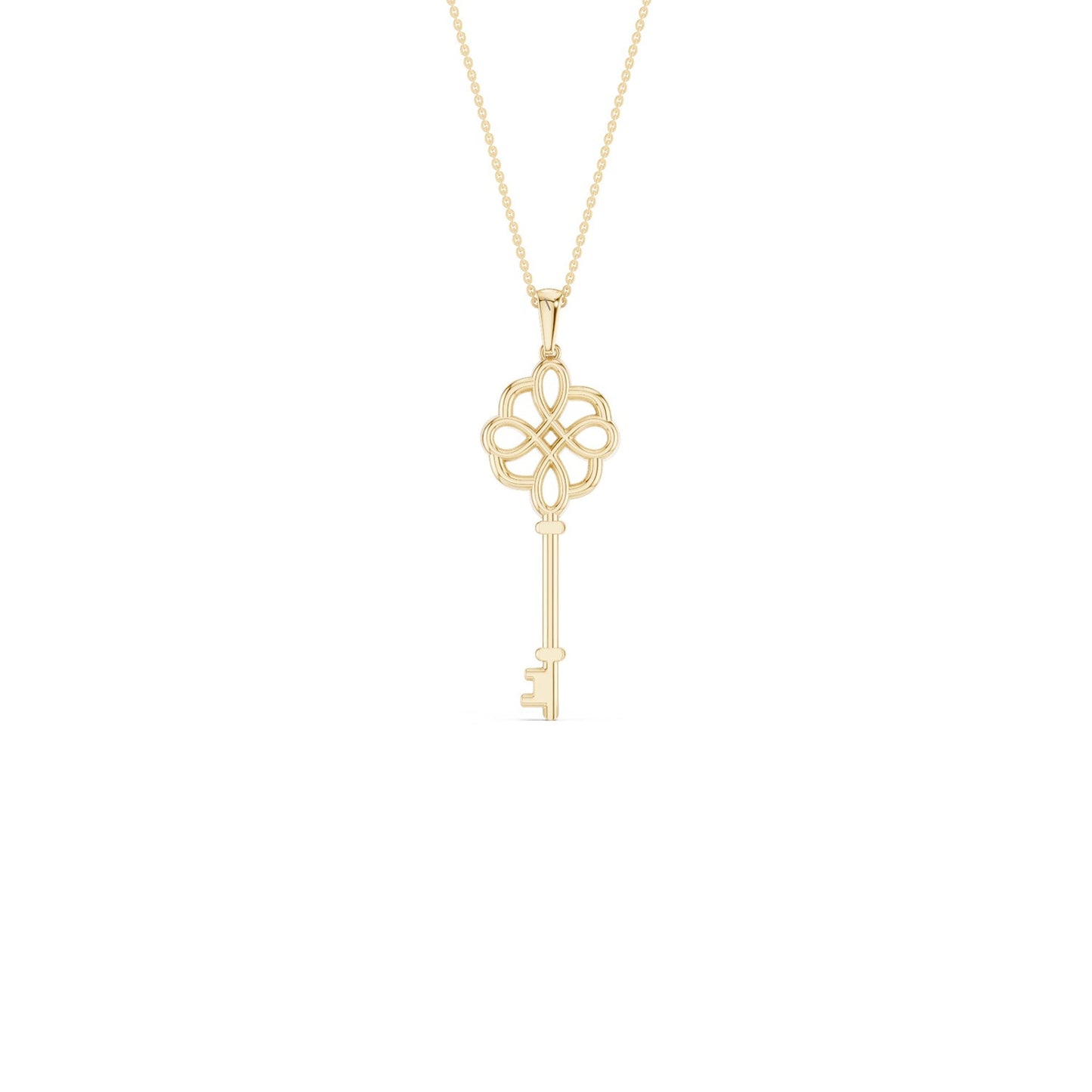 Floral Key Necklace