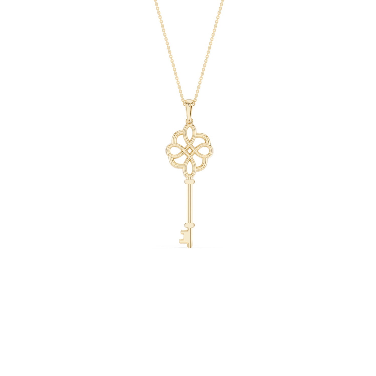 Floral Key Necklace