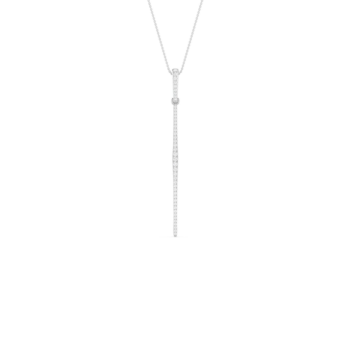 Tapering Linear Bar Necklace