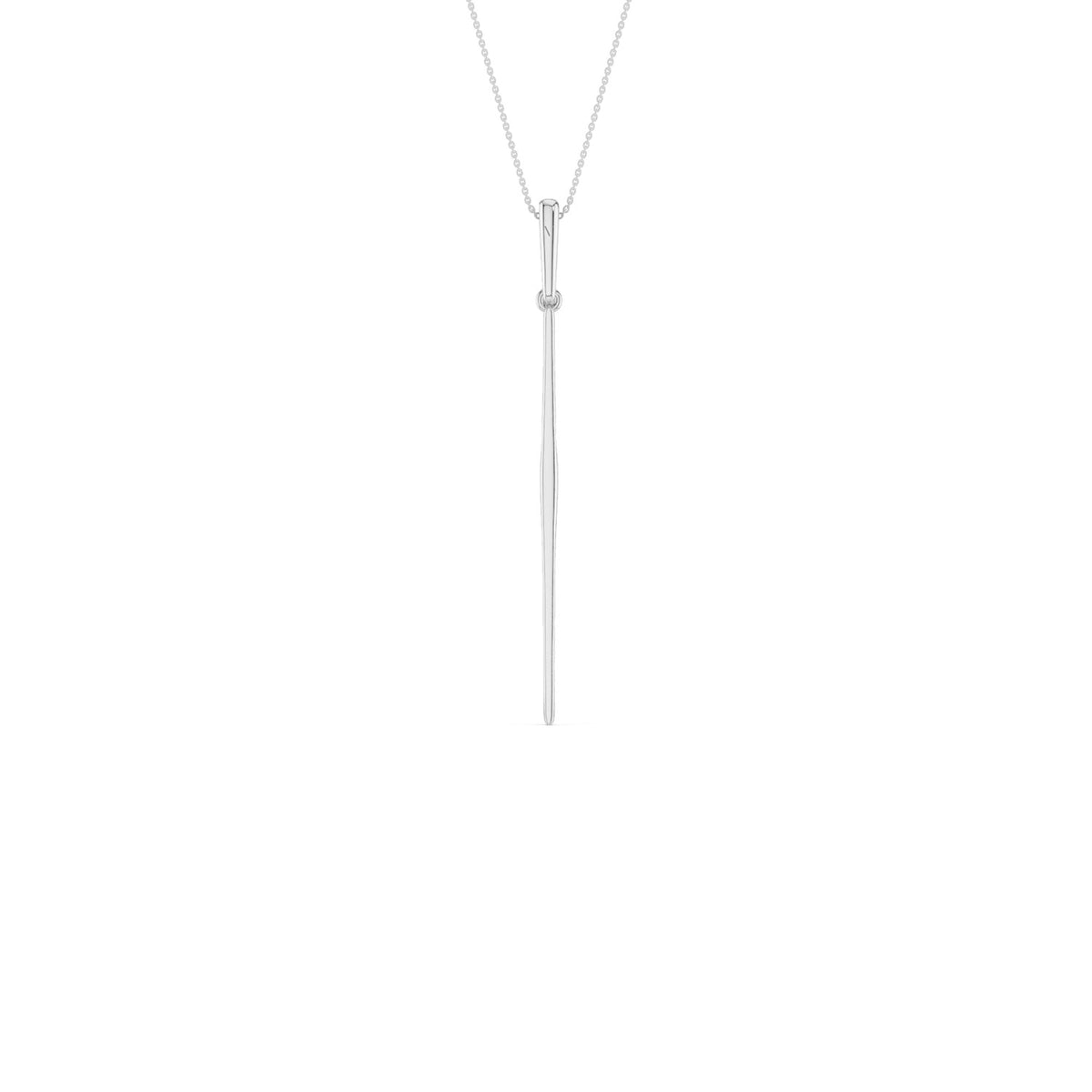 Tapering Linear Bar Necklace
