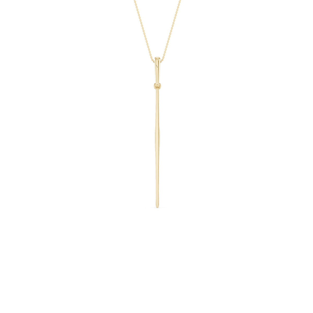 Tapering Linear Bar Necklace