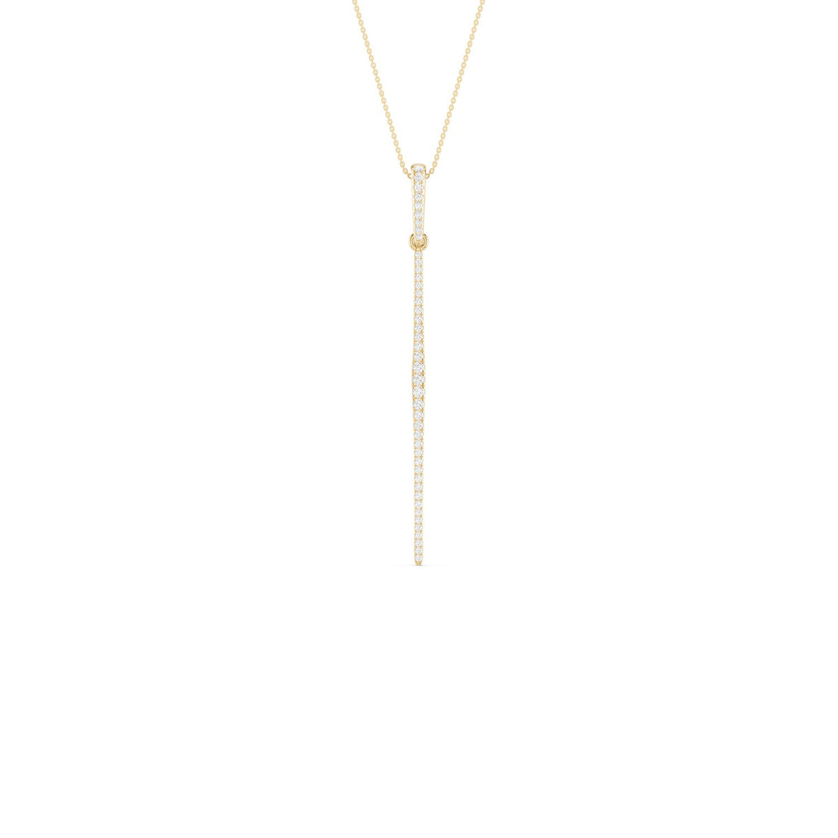 Tapering Linear Bar Necklace