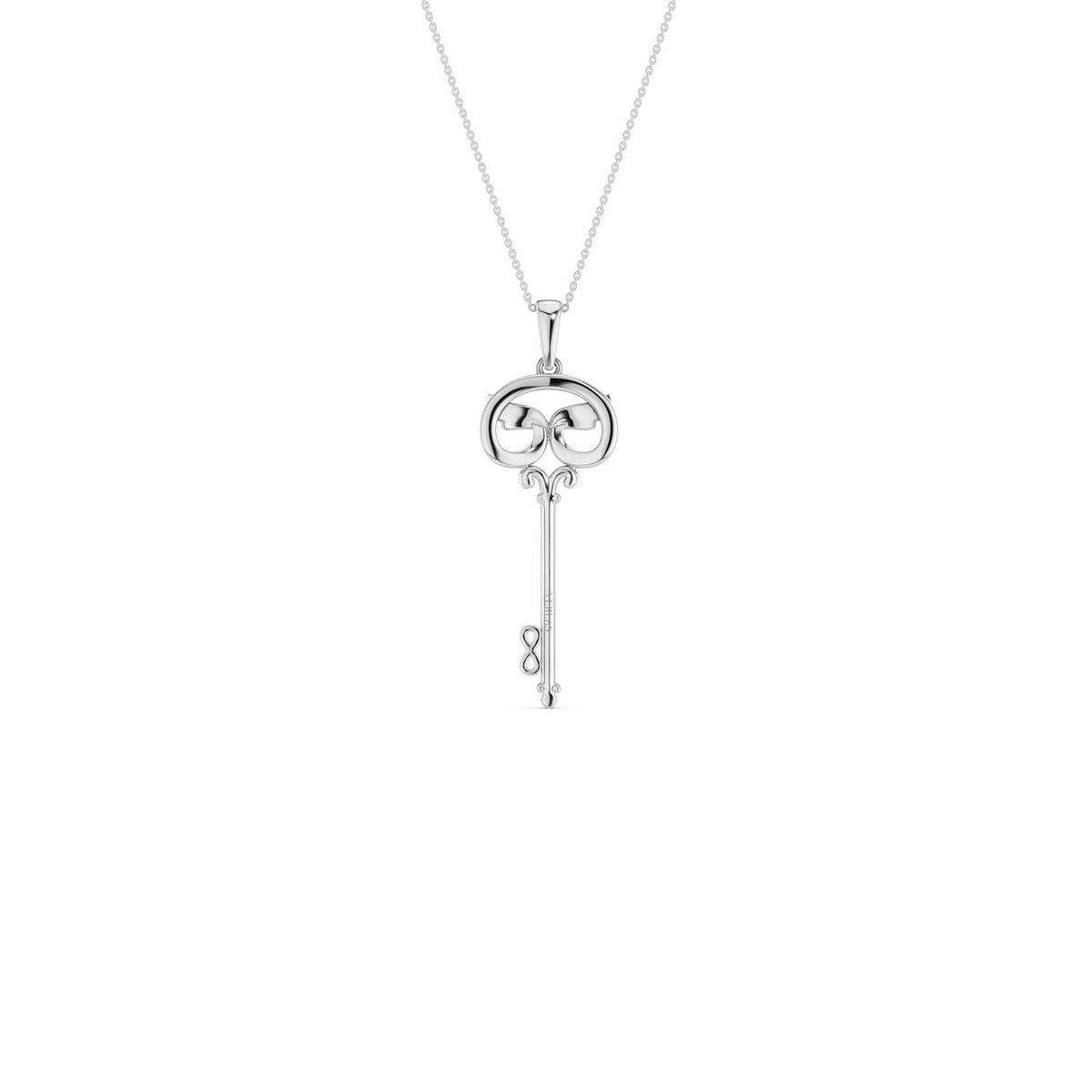 Angel Wings Key Necklace