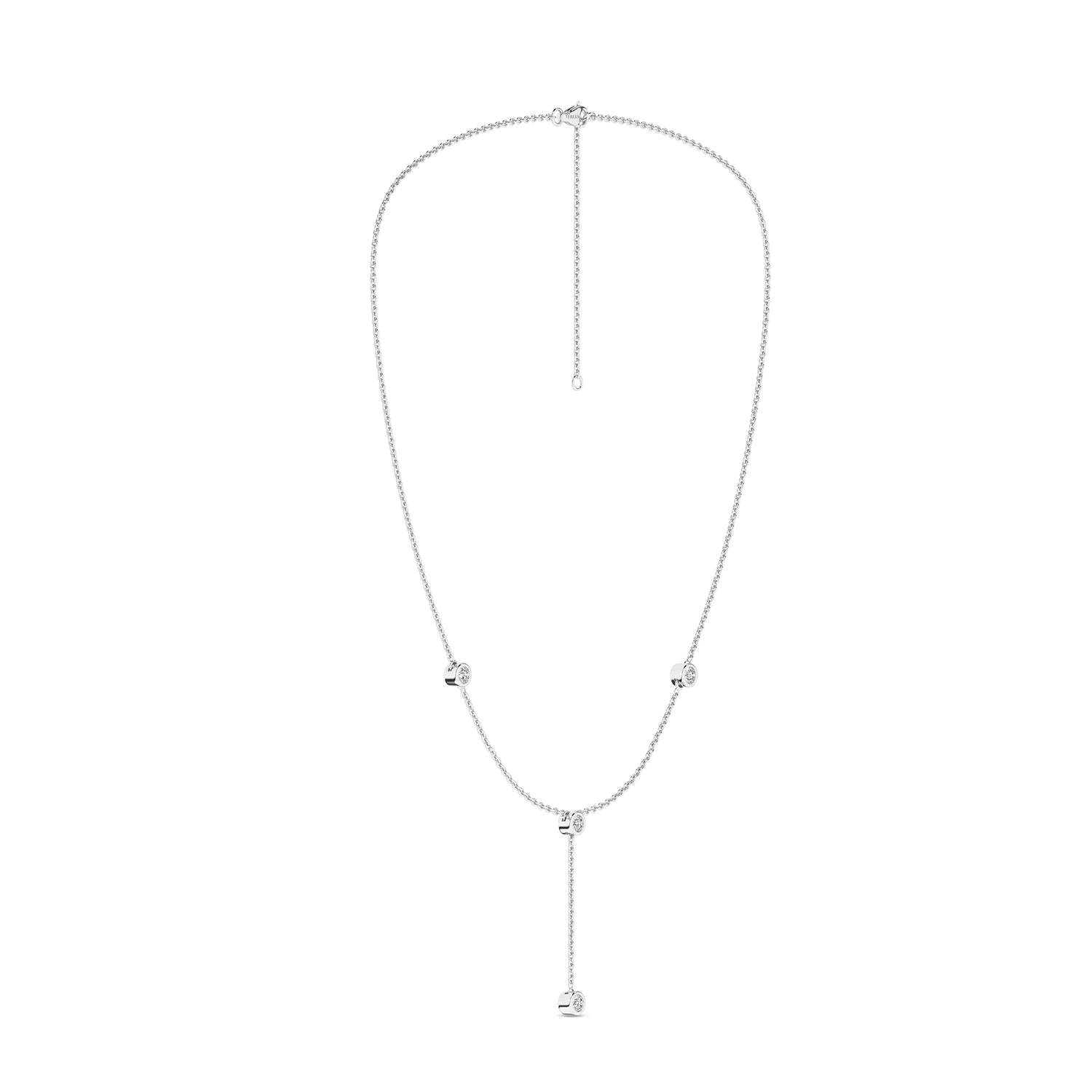 Encompassing Round Stationed Y Necklace