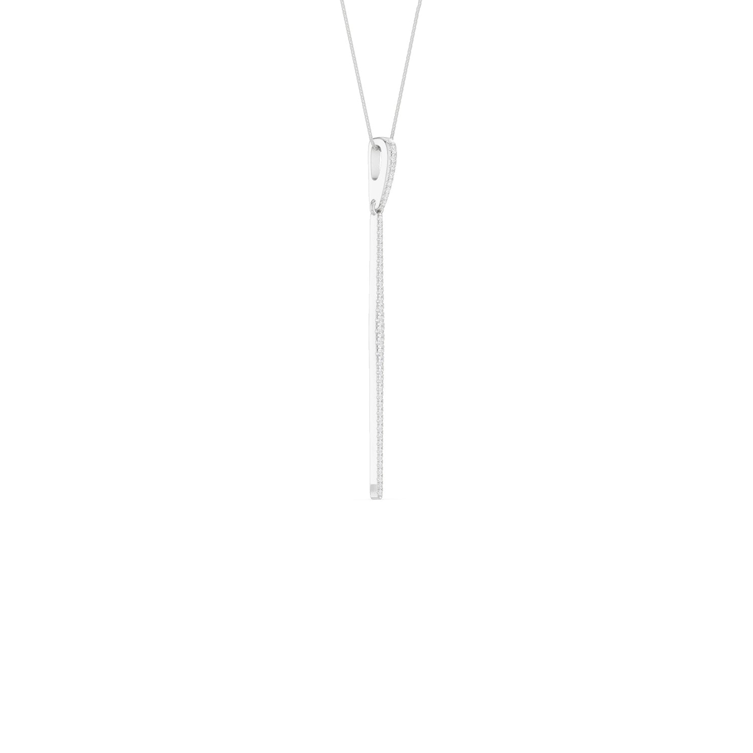 Tapering Linear Bar Necklace